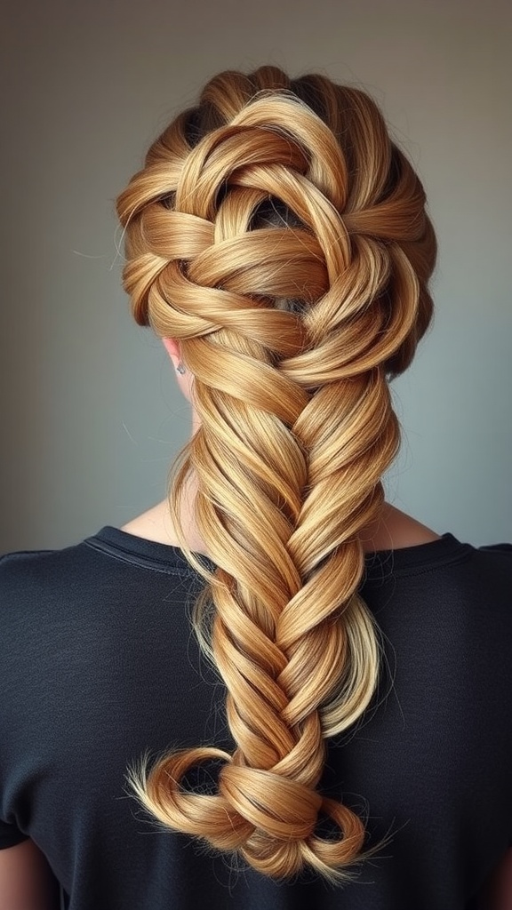 A beautiful vintage-inspired fishtail braid hairstyle