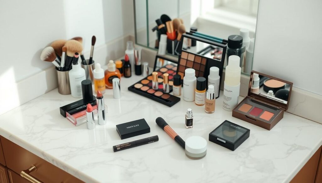 countertop makeup organization hacks