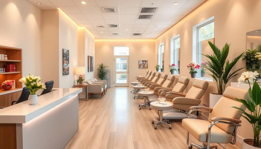 welcoming nail salon environment